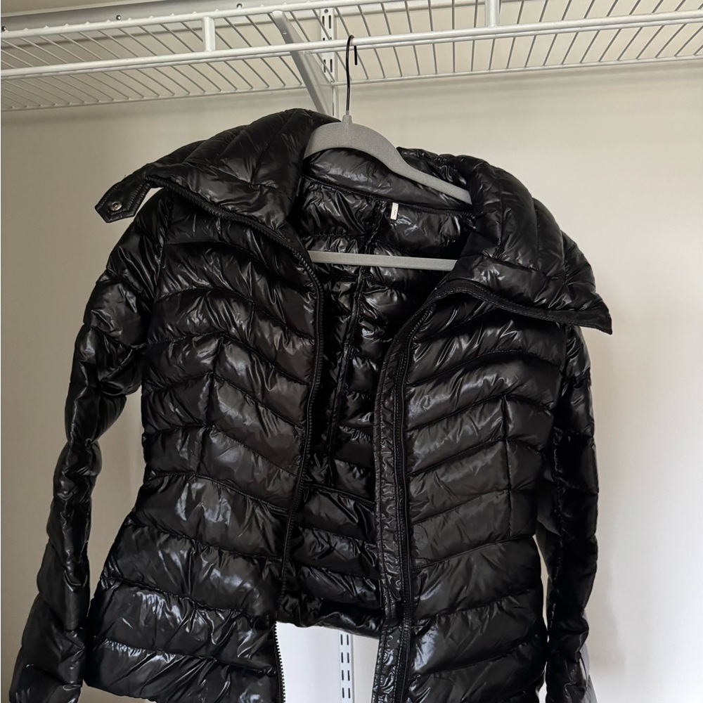 Moncler Shiny Black Puffer Jacket